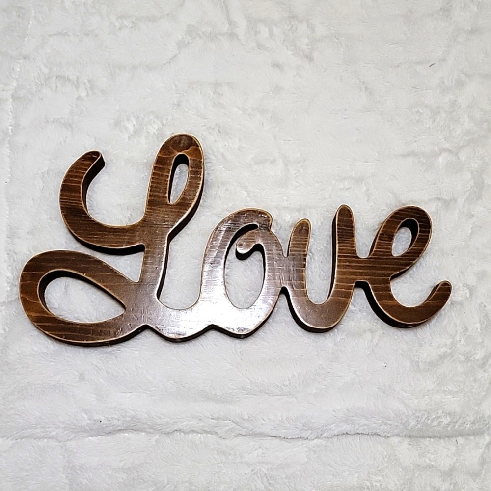 Wooden love decor